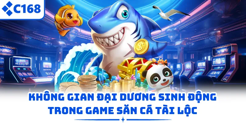 Không gian đại dương sinh động trong game săn cá Tài Lộc 